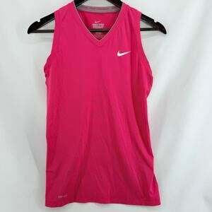 Nike Pro Combat Tank Top Womens Small Hot Pink Athletic Barbicore Running Gym